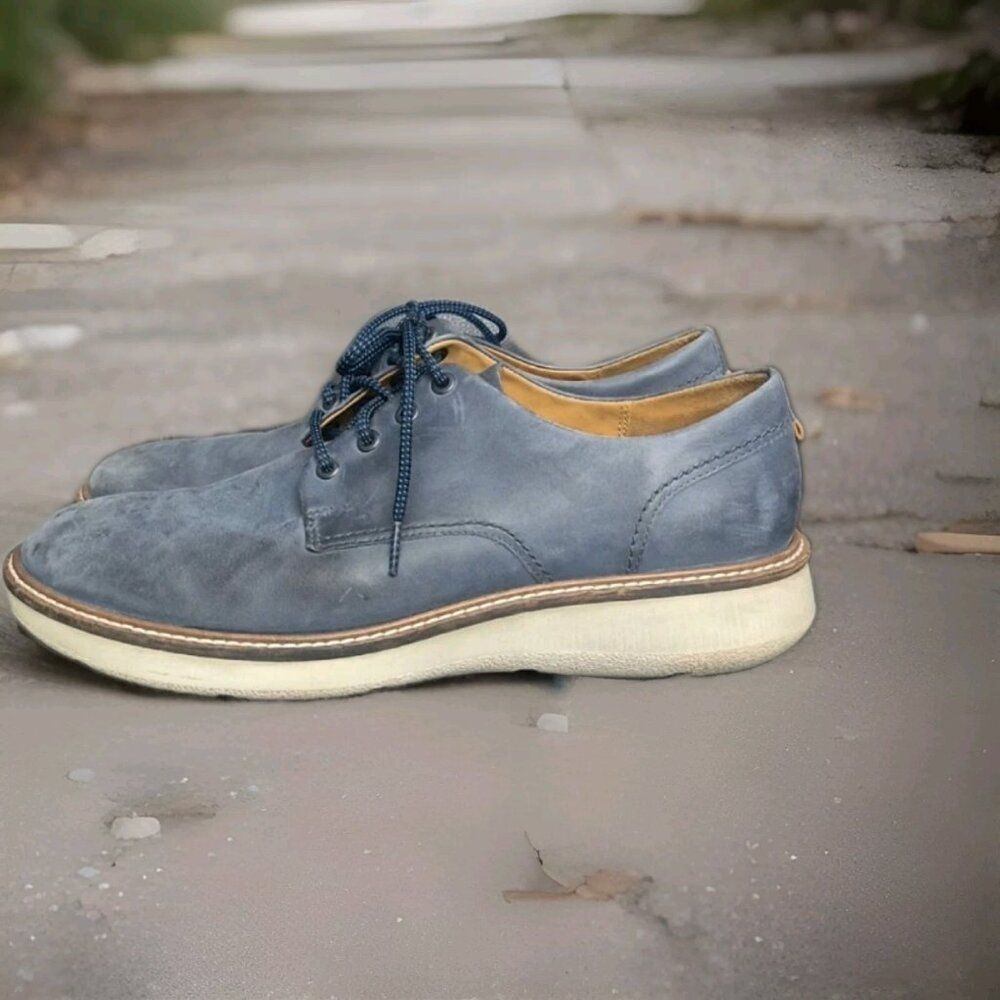 Ecco Aurora Oxford Shoes Blue Men's Size US 10.5 EU 44